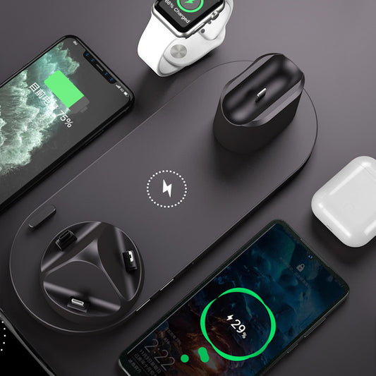 Cargador Inalámbrico 6 en 1 Rápido para iPhone y Reloj en Ecuador — foto 2