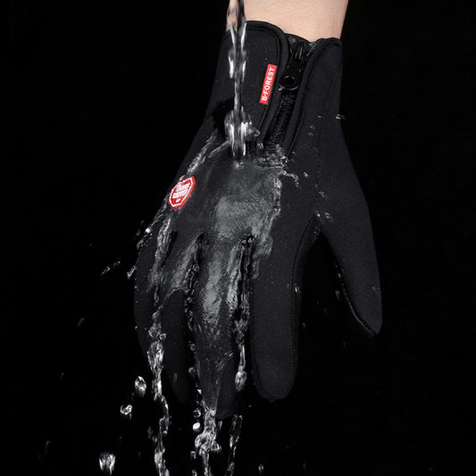 Guantes Invierno Moto Táctiles Impermeables con Forro Polar — foto 2