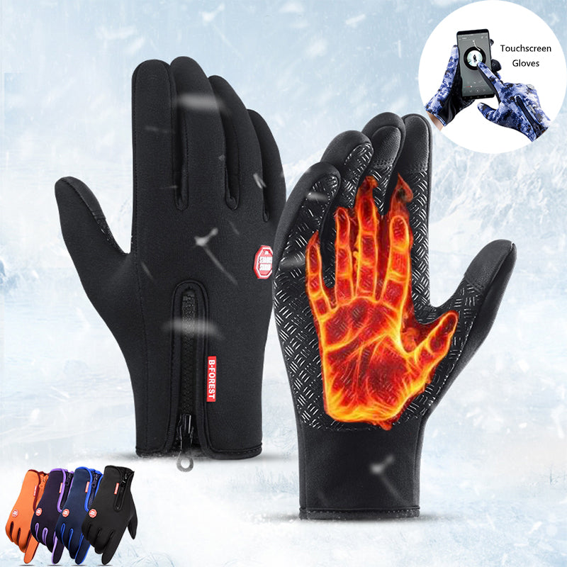 Guantes Invierno Moto Táctiles Impermeables con Forro Polar — foto 1
