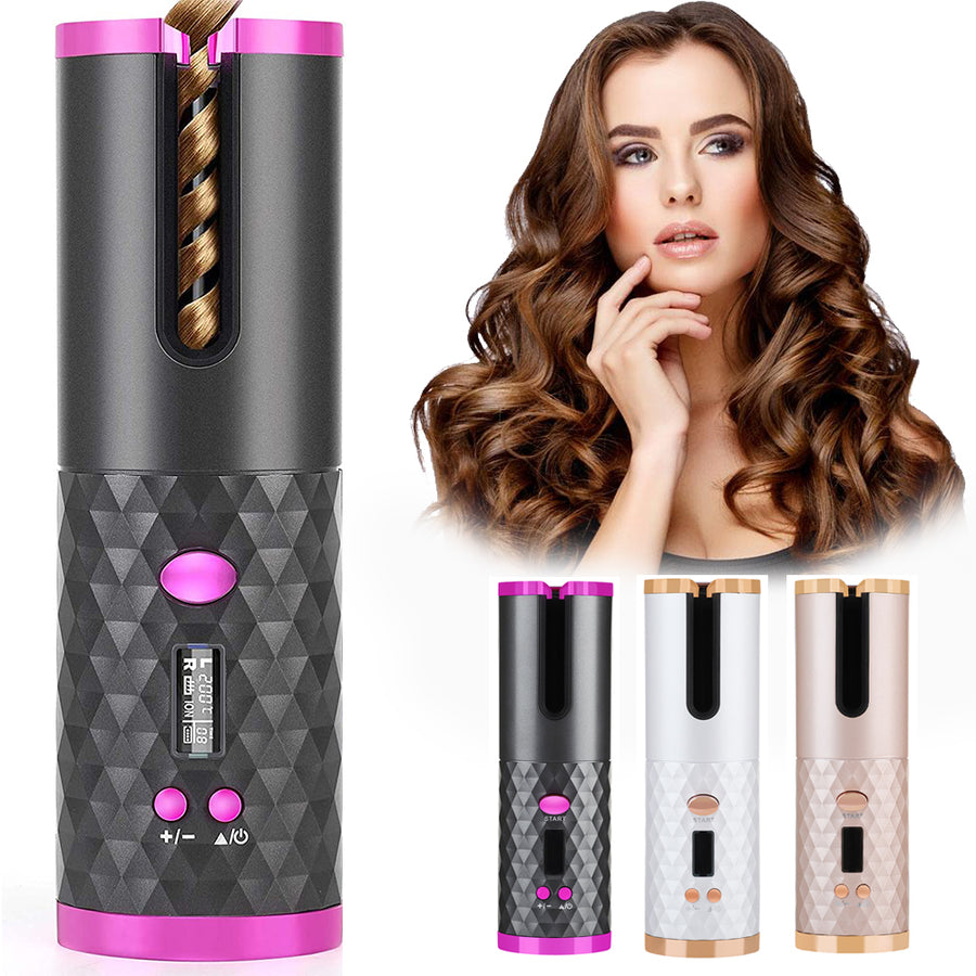 Rizador Automático Recargable para Mujer con Pantalla LCD y Cerámica — foto 1