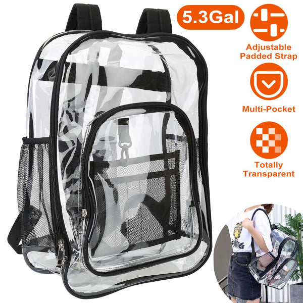 Mochila Escolar Transparente Grande – Práctica y Moderna en Ecuador — foto 1