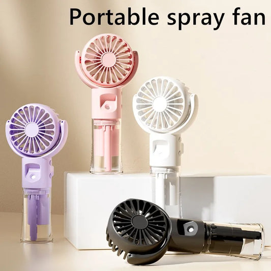 Ventilador Portátil con Nebulizador 4 Velocidades USB para Verano — foto 2