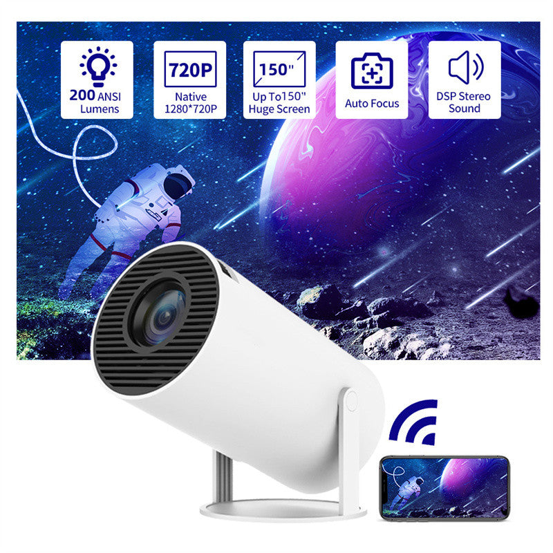 Proyector Portátil HY300 para Hogar con Enfoque Automático y 180° — foto 1
