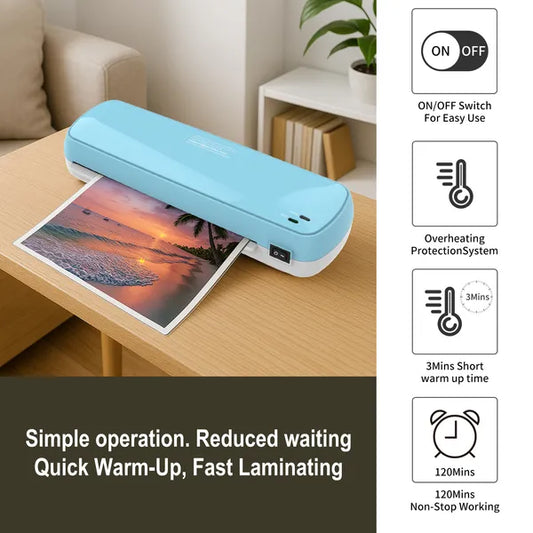 Laminadora Compacta para Documentos A4/A5/A6 con 10 Hojas - Ideal para Oficina y — foto 2