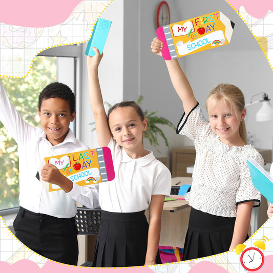 Cartel Doble Cara Día 1 y Último Día de Escuela - Pizarra Lápiz — foto 2