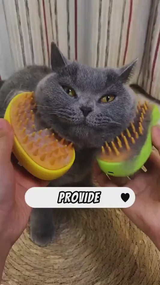 Cepillo Eléctrico de Vapor y Masaje para Mascotas - Komarca Soft — video 1